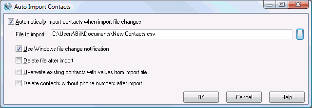 Auto Import Contacts